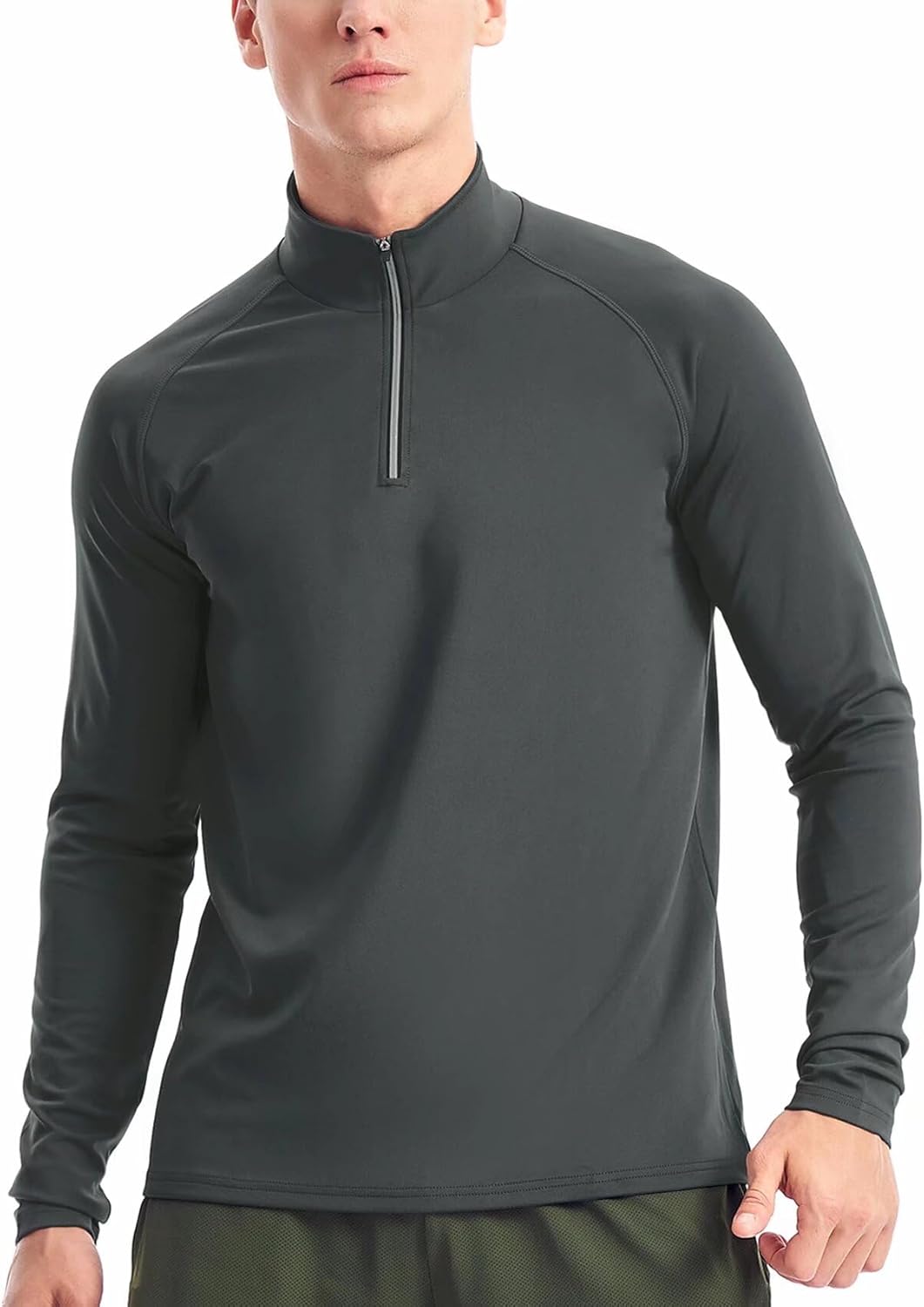 1/4 Zip Pullover Running Shirt For Men