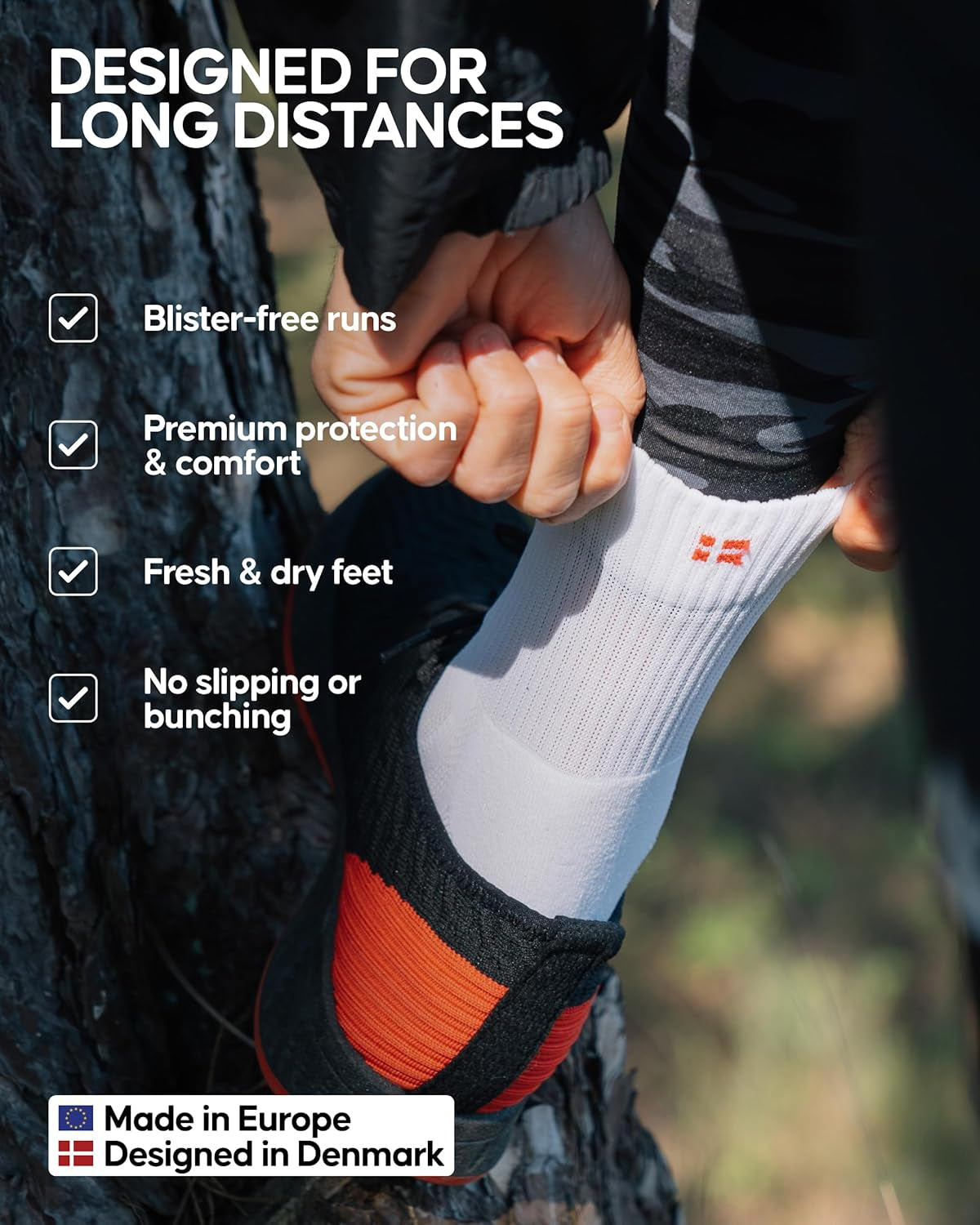 Cushioned Running Socks for Long Distances, Quarter Length, Anti-Blister for Men & Women, 3 and 5 Pack