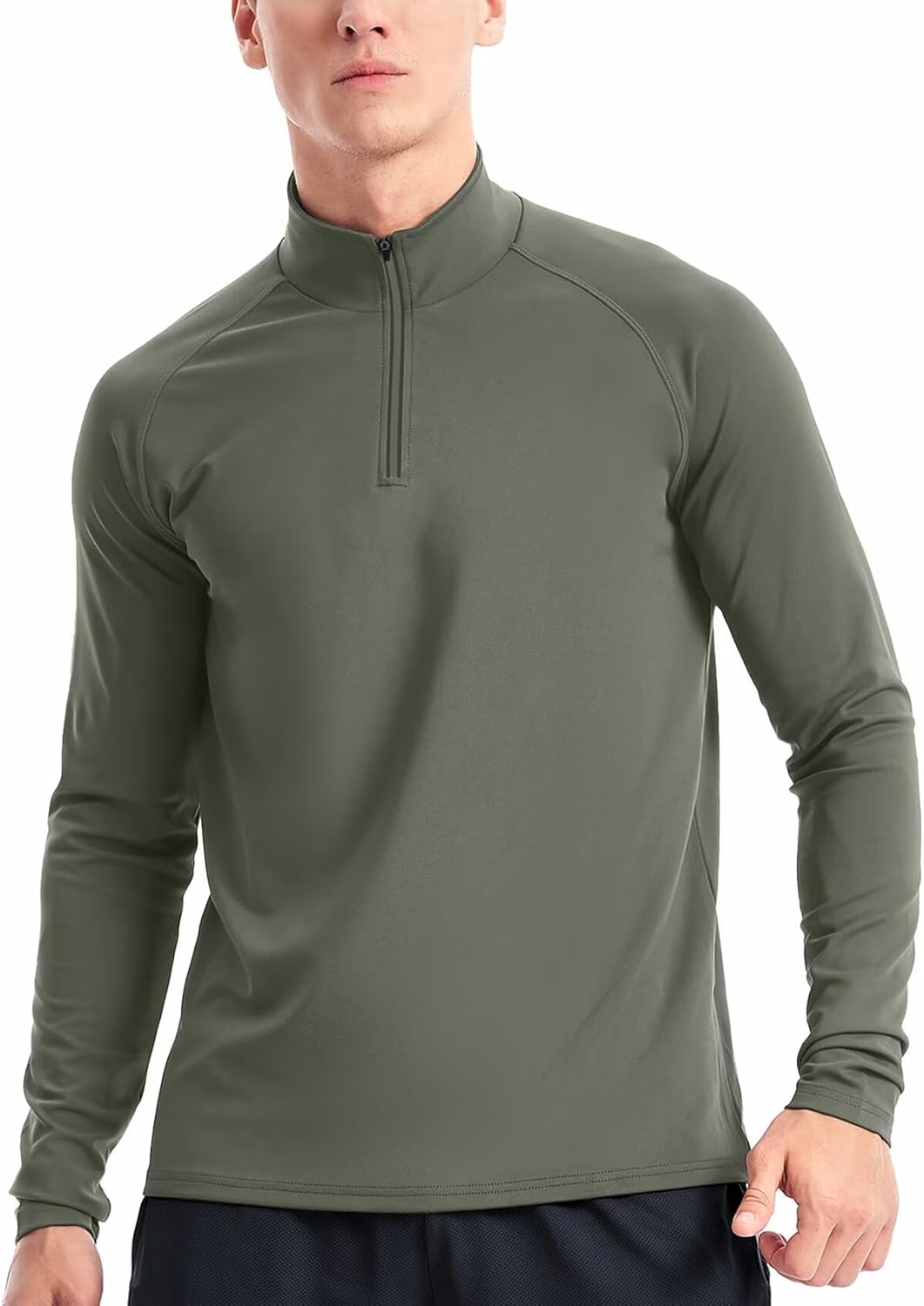1/4 Zip Pullover Running Shirt For Men