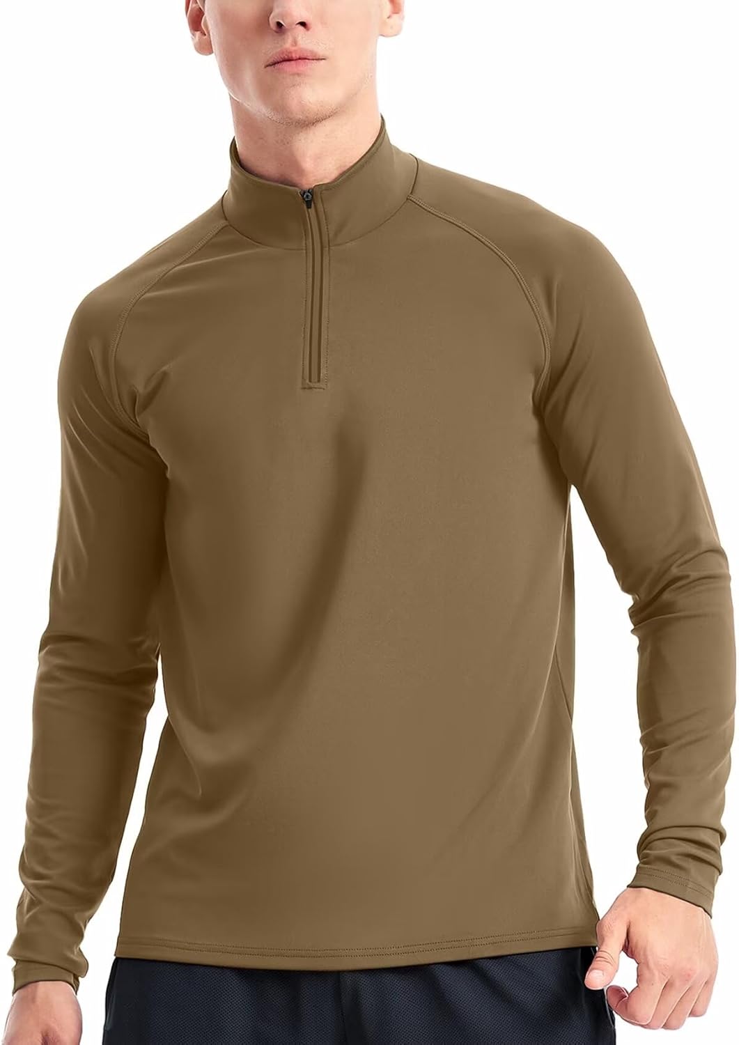 1/4 Zip Pullover Running Shirt For Men