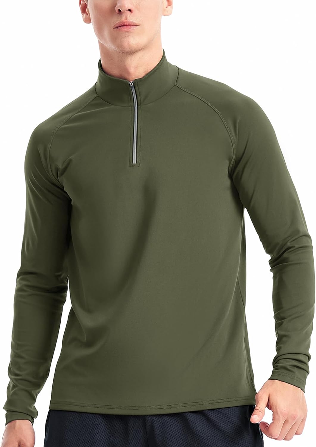 1/4 Zip Pullover Running Shirt For Men