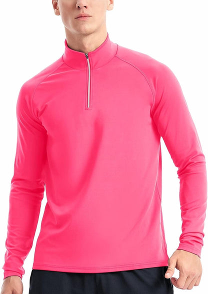 1/4 Zip Pullover Running Shirt For Men